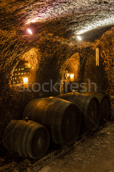 wine cellar in Velka Trna, Tokaj wine region, Slovakia Stock photo © phbcz