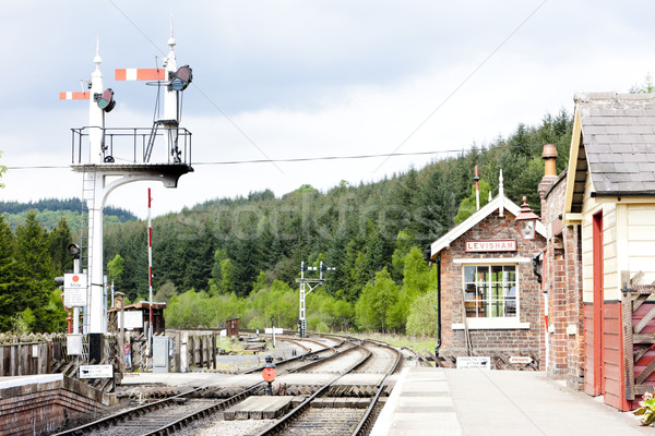 Nördlich Eisenbahn england Reise Architektur Stock foto © phbcz