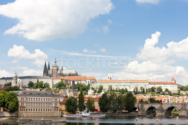 Hradcany with Charles bridge, Prague, Czech Republic Stock photo © phbcz