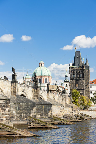 Charles bridge, Prague, Czech Republic Stock photo © phbcz