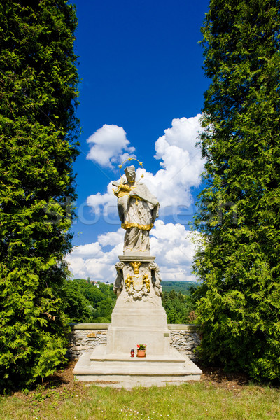 statue of Saint Jan Nepomucky, Nove Mesto nad Metuji, Czech Repu Stock photo © phbcz