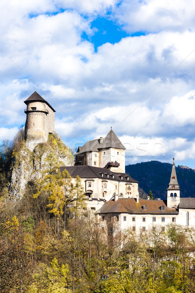 Castillo Eslovaquia viaje otono arquitectura Europa Foto stock © phbcz