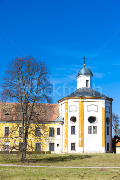 Palast Tschechische Republik Reise Burg Architektur Freien Stock foto © phbcz