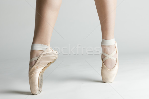 Detail Ballett Tänzer Fuß Frauen Tanz Stock foto © phbcz