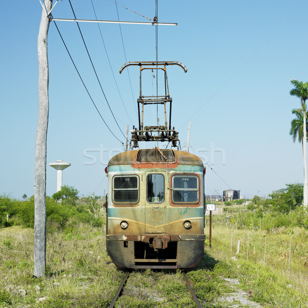 Imagine de stoc: Electric · feroviar · Havana · Cuba · călători · motor
