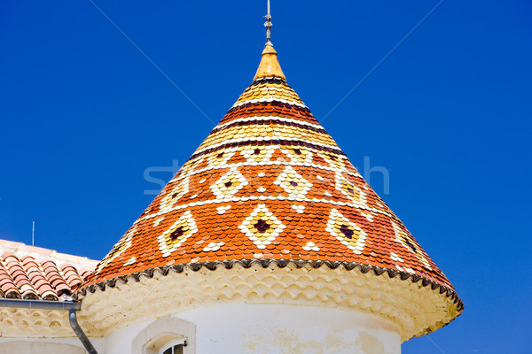 chateau''s detail in Aiguines, Var Departement, Provence, France Stock photo © phbcz
