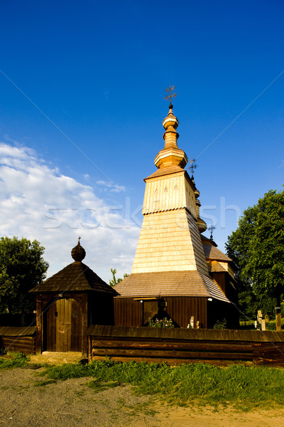 wooden church, Ladomirova, Slovakia Stock photo © phbcz