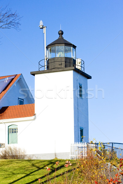 lighthouse Fort Point Light, Stockton Springs, Maine, USA Stock photo © phbcz