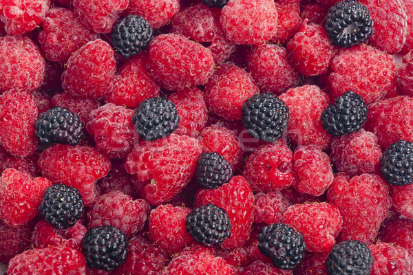 raspberries and blackberries Stock photo © phbcz