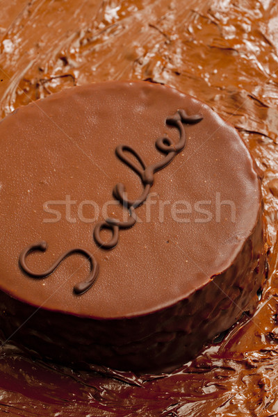 Sacher cake Stock photo © phbcz