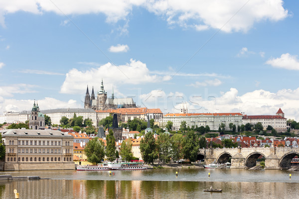 Hradcany with Charles bridge, Prague, Czech Republic Stock photo © phbcz