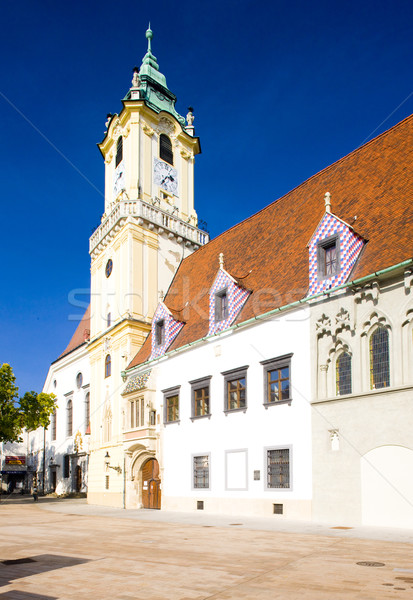 Altstadt Halle Bratislava Slowakei Gebäude Architektur Stock foto © phbcz