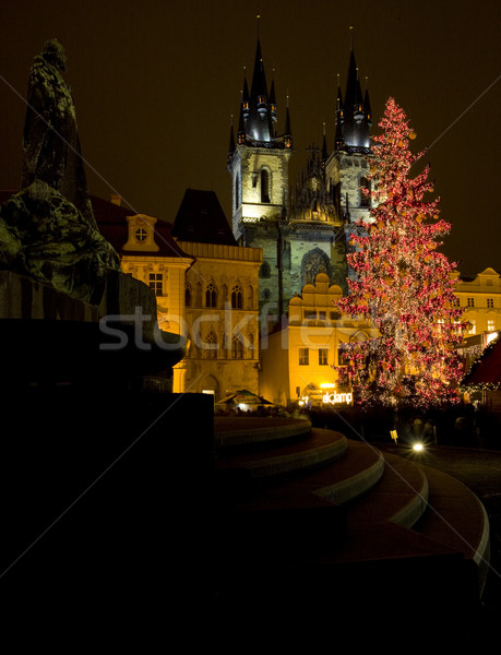 Old Town Square at Christmas time, Prague, Czech Republic Stock photo © phbcz