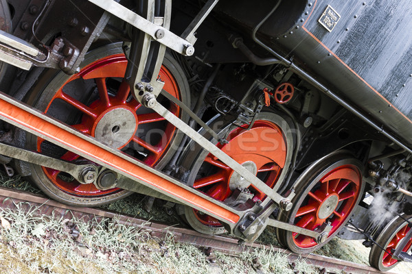 Stock photo: detail of steam locomotive, Czech Republic