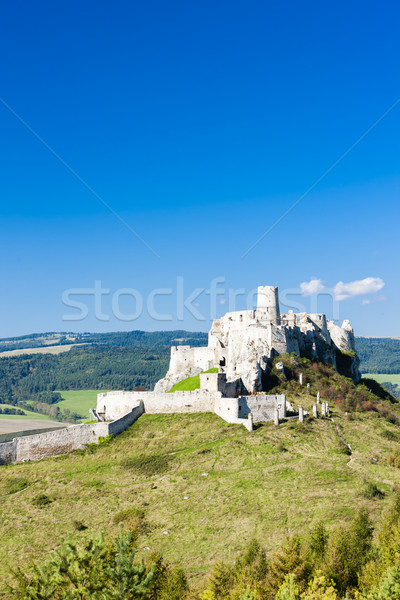 Castel Slovacia arhitectură Europa ruine în aer liber Imagine de stoc © phbcz