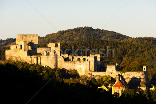 Ruínas castelo República Checa viajar arquitetura ao ar livre Foto stock © phbcz