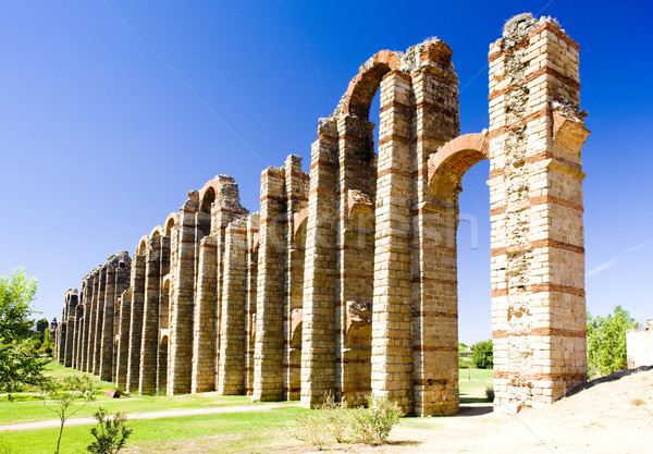 Aqueduct of Los Milagros, Merida, Badajoz Province, Extremadura, Stock photo © phbcz