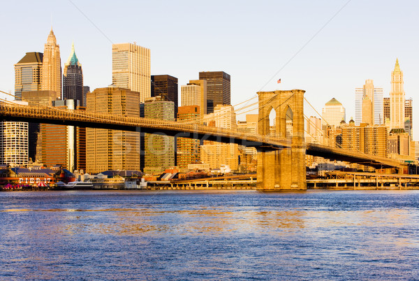 Brooklyn Bridge, Manhattan, New York City, USA Stock photo © phbcz