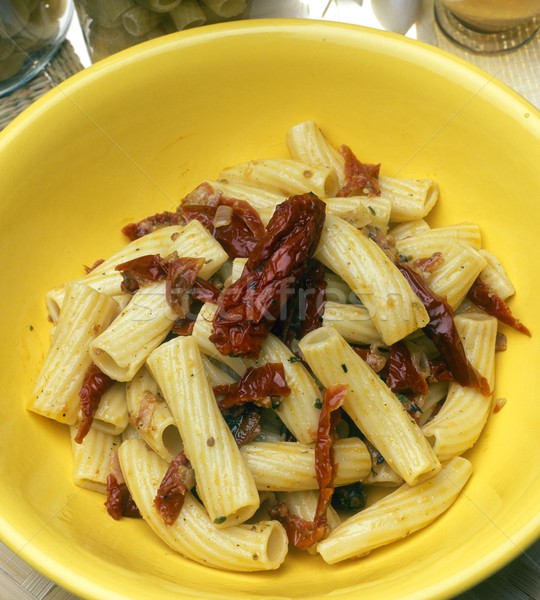 pasta with dry tomatoes Stock photo © phbcz