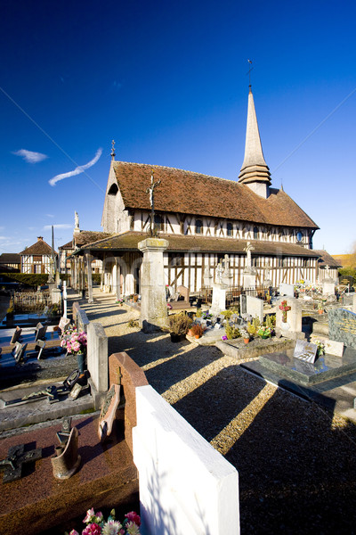 church in Lentilles, Champagne, France Stock photo © phbcz