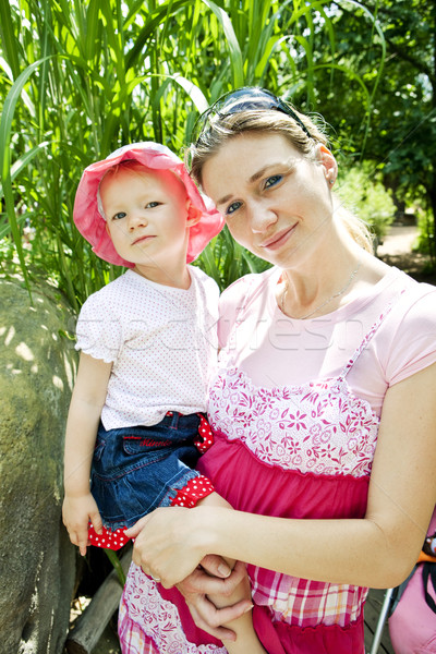 portrait of mother with her little girl Stock photo © phbcz