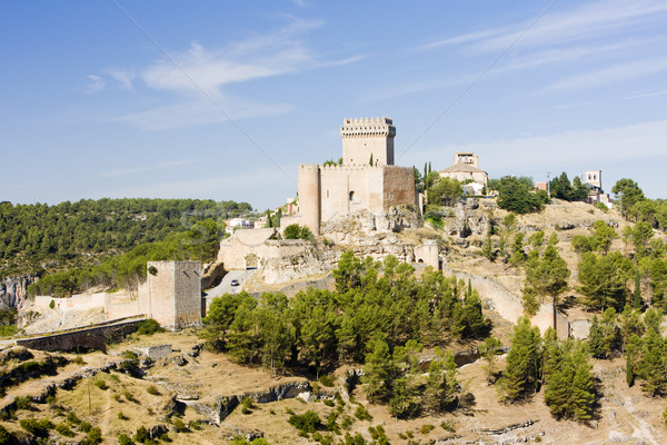 Marques de Villena Castle, Alarcon, Castile-La Mancha, Spain Stock photo © phbcz