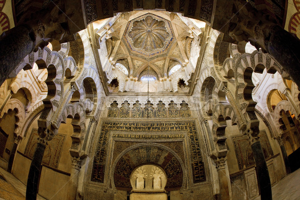 interior of Mosque-Cathedral, Cordoba, Andalusia, Spain Stock photo © phbcz