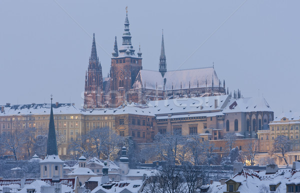 Hradcany in winter, Prague, Czech Republic Stock photo © phbcz
