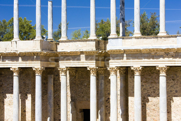 detail of Roman Theatre, Merida, Badajoz Province, Extremadura,  Stock photo © phbcz