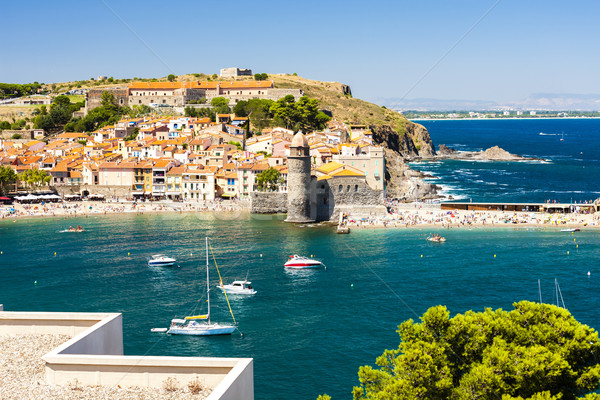 town and harbour of Collioure, Languedoc-Roussillon, France Stock photo © phbcz