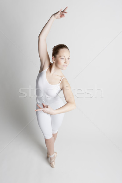 Balerin kadın dans bale genç eğitim Stok fotoğraf © phbcz