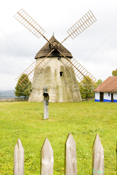 Mulino a vento Repubblica Ceca mill outdoor Foto d'archivio © phbcz
