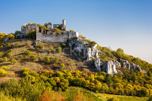 руин замок осень снизить Австрия архитектура Сток-фото © phbcz