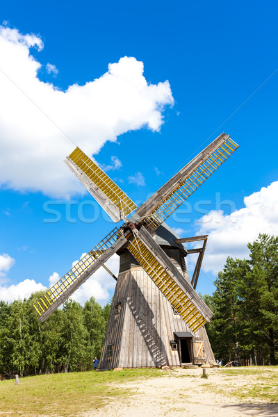 Stock photo: windmill, Kaszubski ethnographic park in Wdzydzki Park Krajobraz