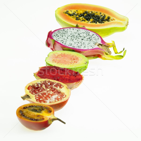Tropikal meyve meyve sağlık iç kaktüs Stok fotoğraf © phbcz