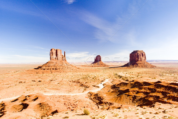 Stock photo: The Mittens and Merrick Butte, Monument Valley National Park, Ut
