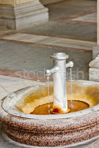 boiling spring in Mlynska Colonnade, Karlovy Vary (Carlsbad), Cz Stock photo © phbcz