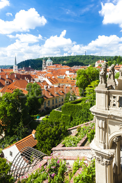 Ledeburska Garden and Saint Nicholas Church, Prague, Czech Repub Stock photo © phbcz