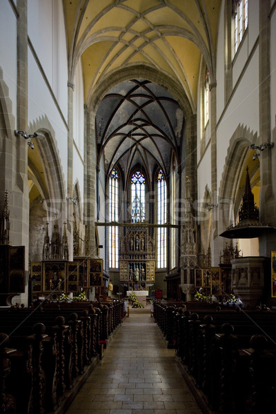 interior of church of St. Egidius, Bardejov, Slovakia Stock photo © phbcz