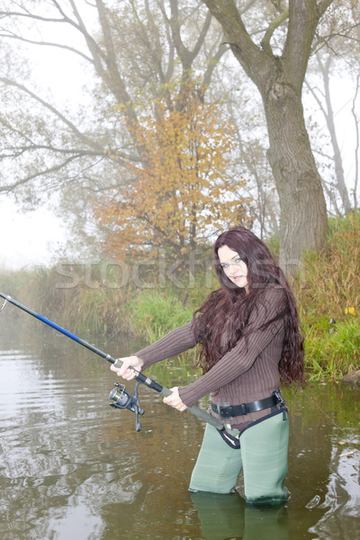 增加至灯箱 商业照片 #2652760woman fishing in pond 由      上线