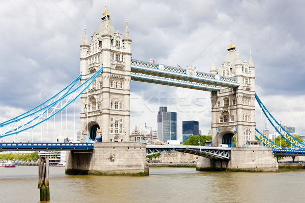 Tower Bridge Londen groot-brittannië gebouw stad reizen Stockfoto © phbcz