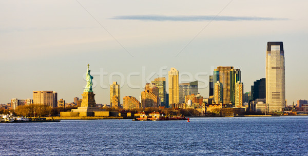 Statue of Liberty and New Jersey, New York, USA Stock photo © phbcz