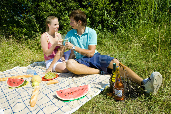 couple at a picnic Stock photo © phbcz