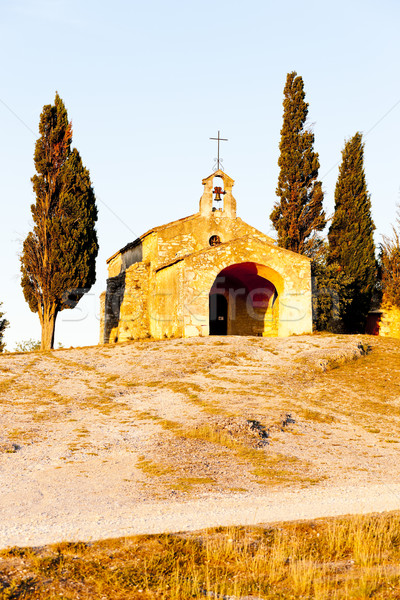 Chapel St. Sixte near Eygalieres, Provence, France Stock photo © phbcz