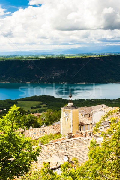 Aiguines and St Croix Lake at background, Var Department, Proven Stock photo © phbcz