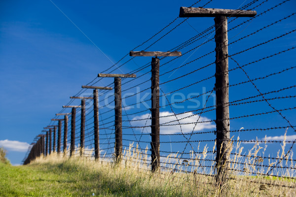 remains of iron curtain, Cizov, Czech Republic Stock photo © phbcz