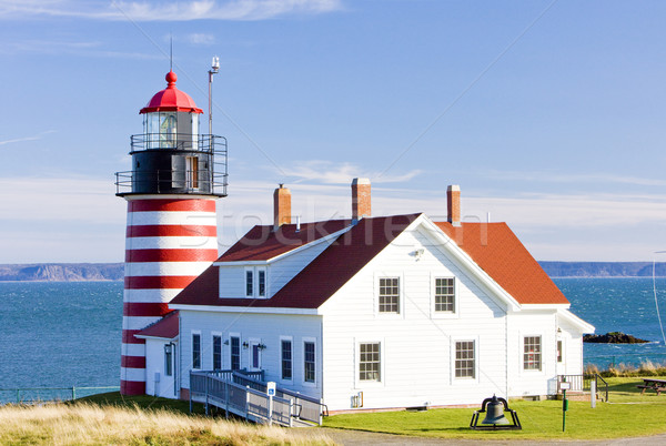 West Quoddy Head Lighthouse, Maine, USA Stock photo © phbcz