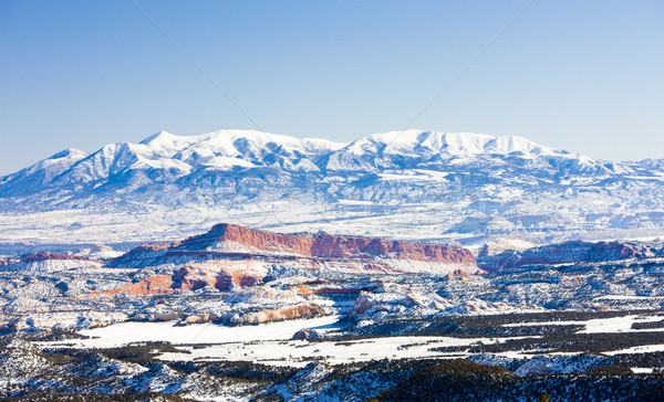 Park winter Utah USA landschap sneeuw Stockfoto © phbcz