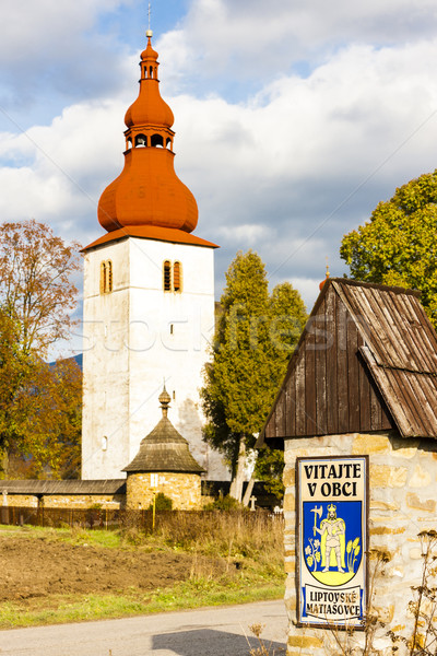 fortified church in Liptovske Matiasovce, Slovakia Stock photo © phbcz