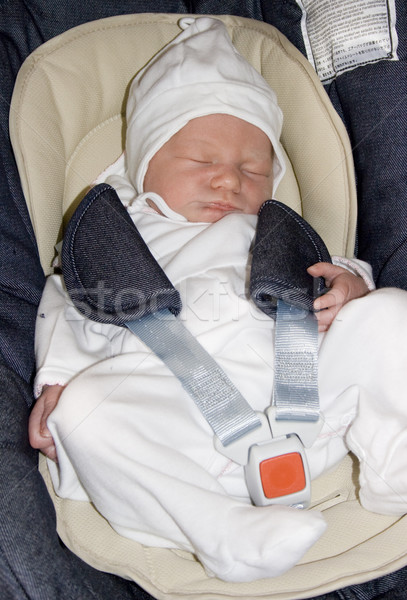 嬰兒 汽車 座位 孩子們 孩子 女孩 商業照片 © phbcz